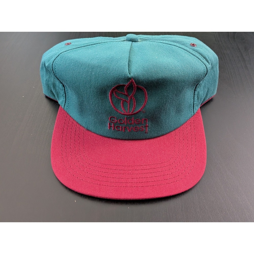 Vintage Golden Harvest Seeds Farmers Hat K-Products USA Truckers Cap‎